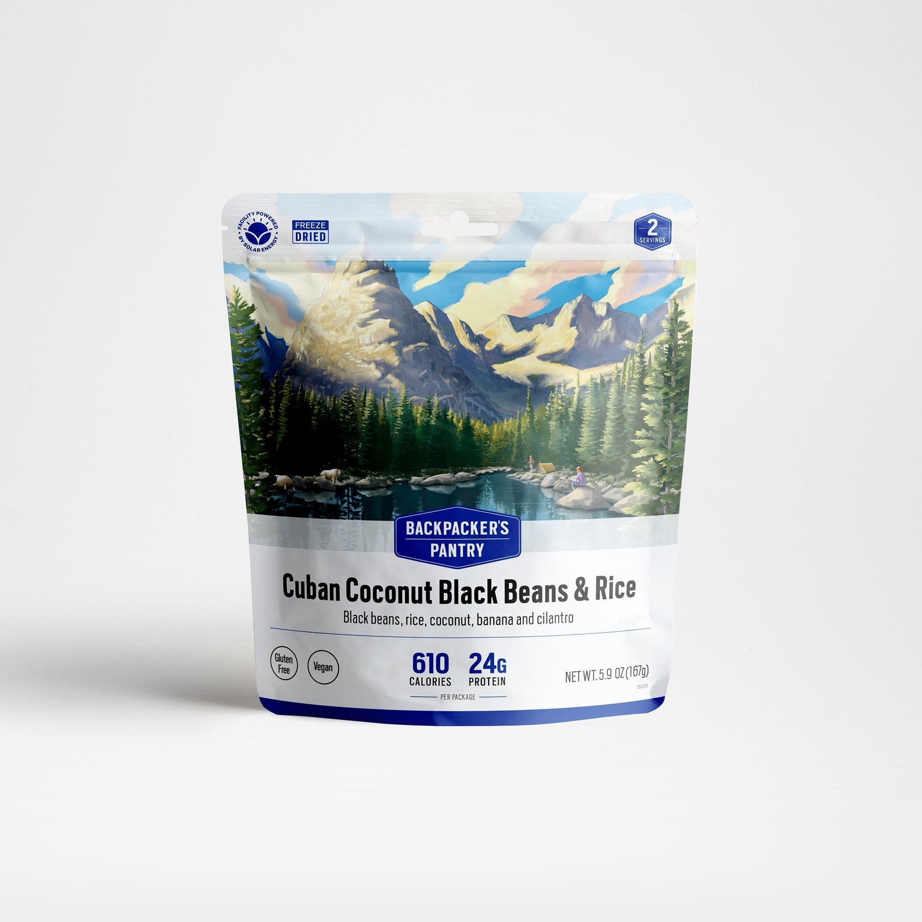 Pack of 6 Cuban Coconut Rice & Black Beans (vegan)