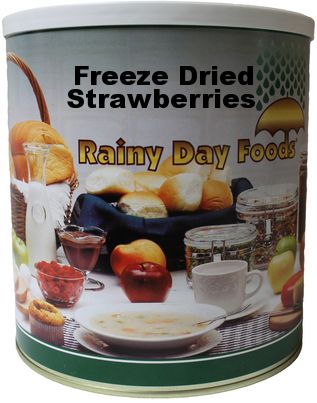 Freeze Dried Sliced Strawberries 6 oz #10 can