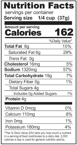 Nacho Cheese Sauce Mix 14 oz. #2.5 can