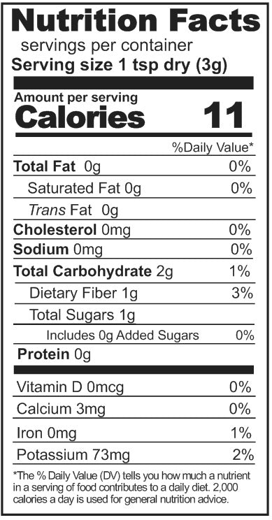 Freeze Dried Jalapeno Peppers 2.6 oz #2.5 can