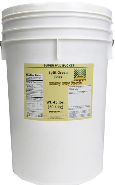 Green Split Peas 37 lb. 5 gal SP