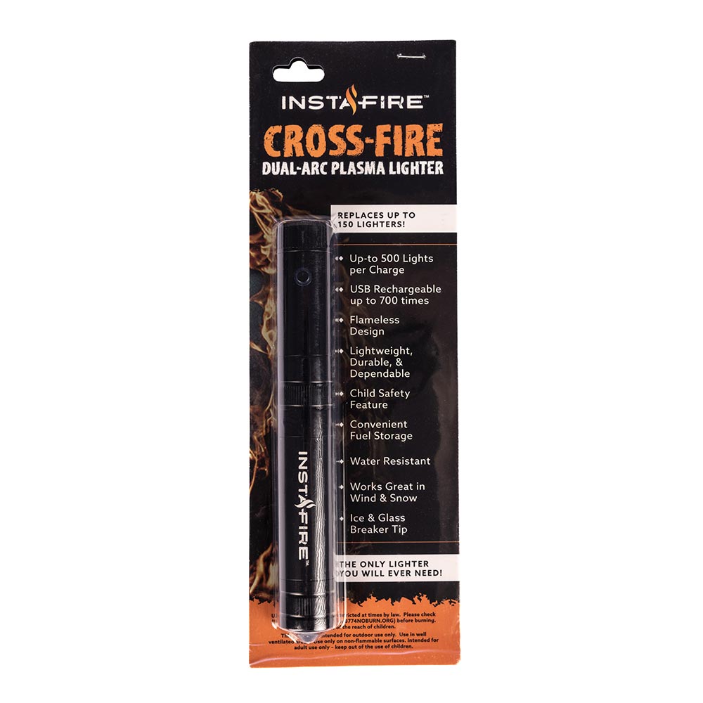 Pack of 4 Cross-Fire Plasma Lighter by Insta Fire