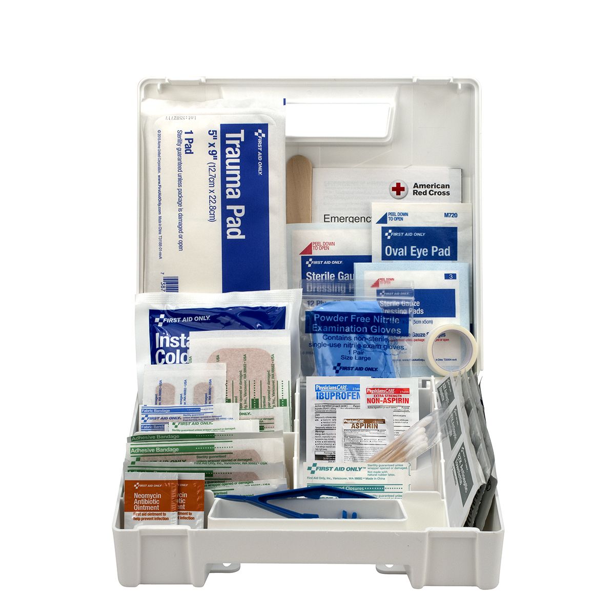 First Aid Kit, 200 Pieces, Large