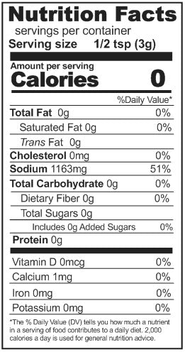 Iodized Salt Case(6) #2.5 cans