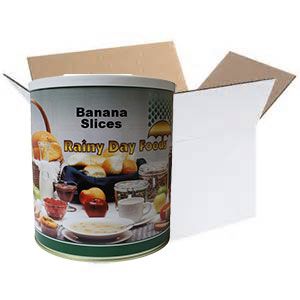 Dehydrated Banana Slices Case(6) #10 cans