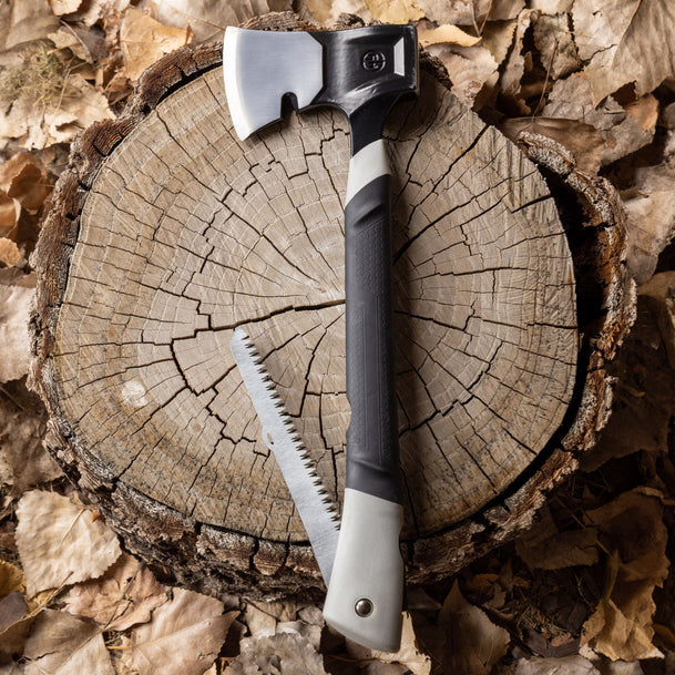 Pack of 10 5-in-1 Bushcrafter Hatchet by Ready Hour