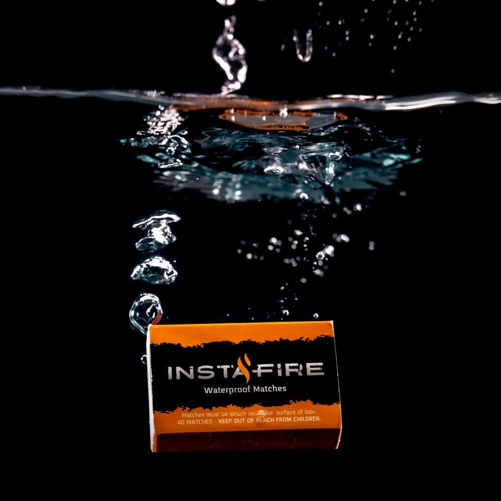 Pack of 12 Waterproof Matches (4 in each pack) by InstaFire