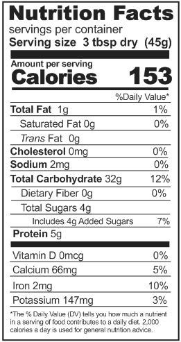 Hearty Wheat Bread Mix 63 oz #10 can