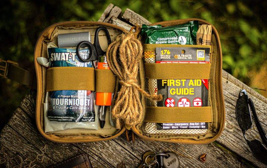 VersaPAK™ EDC Kit durable modular utility pouch in tactical black with multiple compartments and heavy-duty zipper