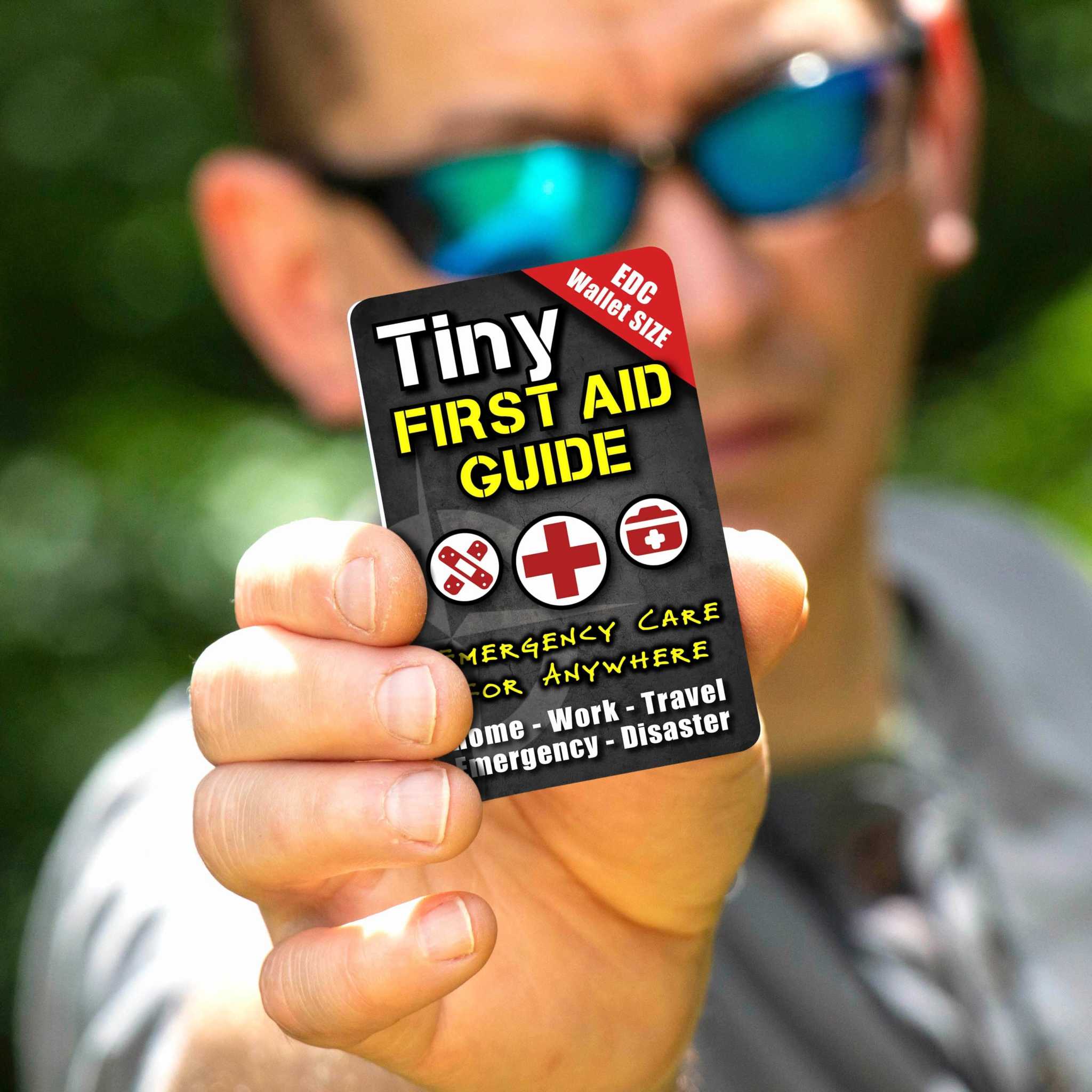 Ultimate Survival Tips Tiny Survival Guide Tiny First Aid Guide Tiny First Aid Guide - Pocket Waterproof Reference | UST
