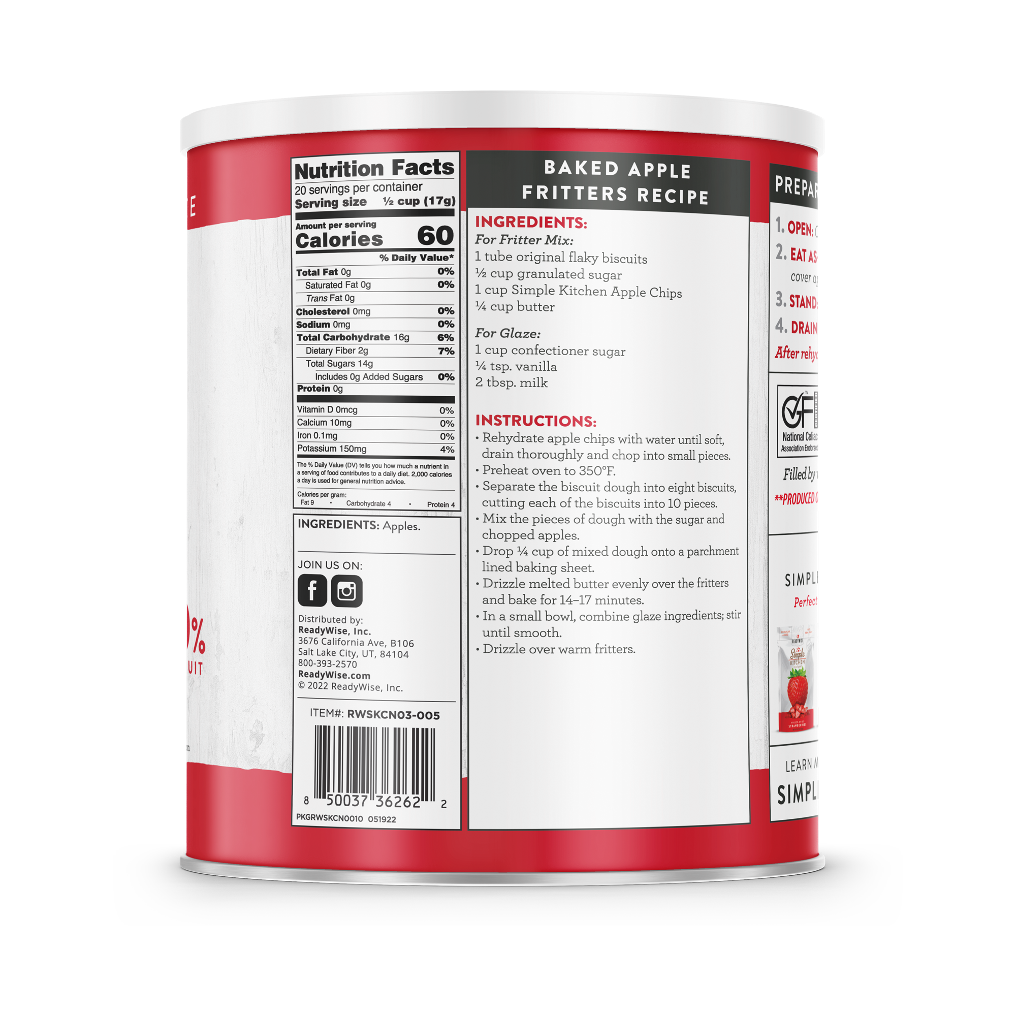 Simple Kitchen FD Raspberries - 22 Serving Can