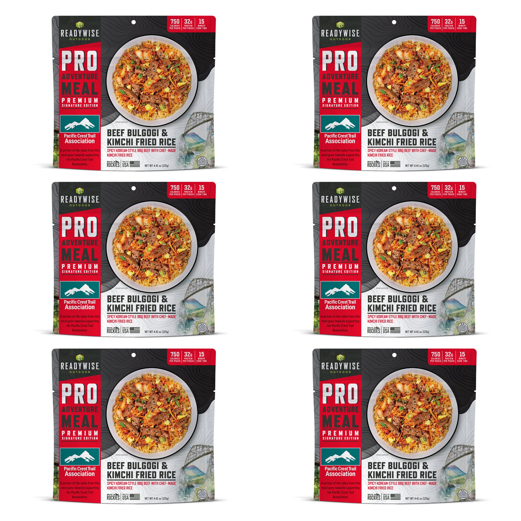 6 CT ReadyWise Pro Adventure Meal Beef Bulgogi and Kimchi Fried Rice