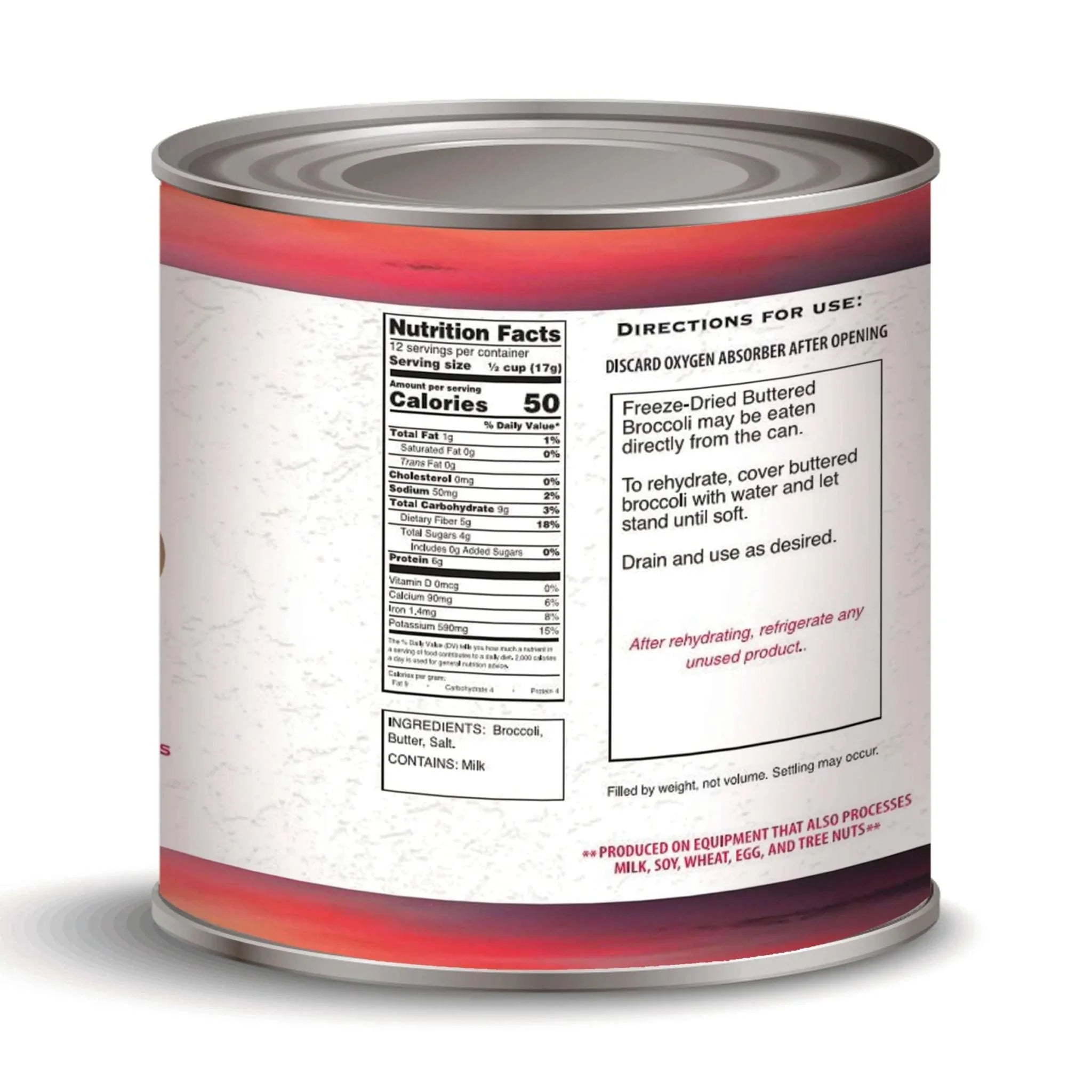 Vegetable Bundle #10 cans with freeze-dried and dehydrated vegetables for long-term storage