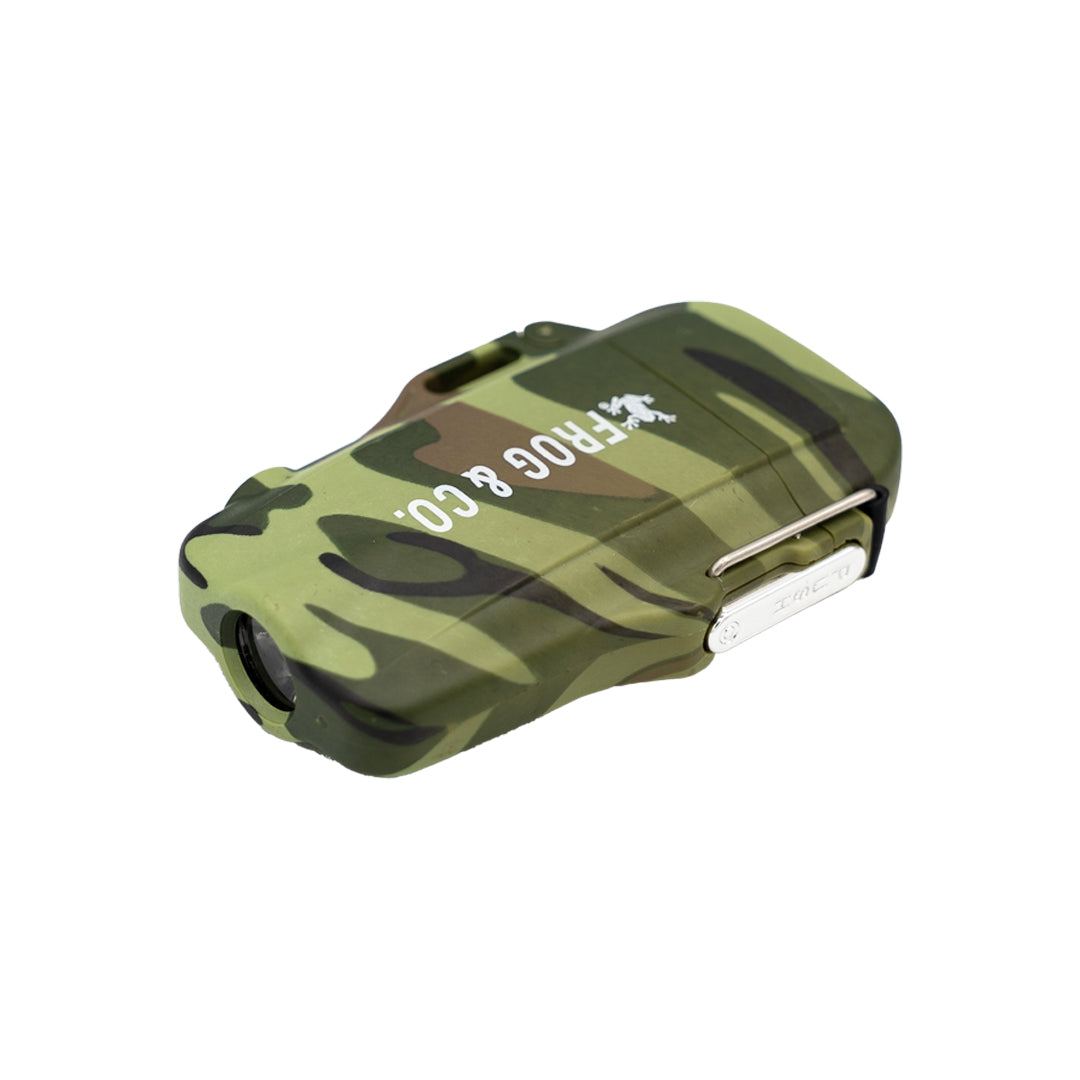 Tough Tesla Lighter 2.0 electric outdoor lighter with dual arc, waterproof case, built-in flashlight, and 120 dB whistle