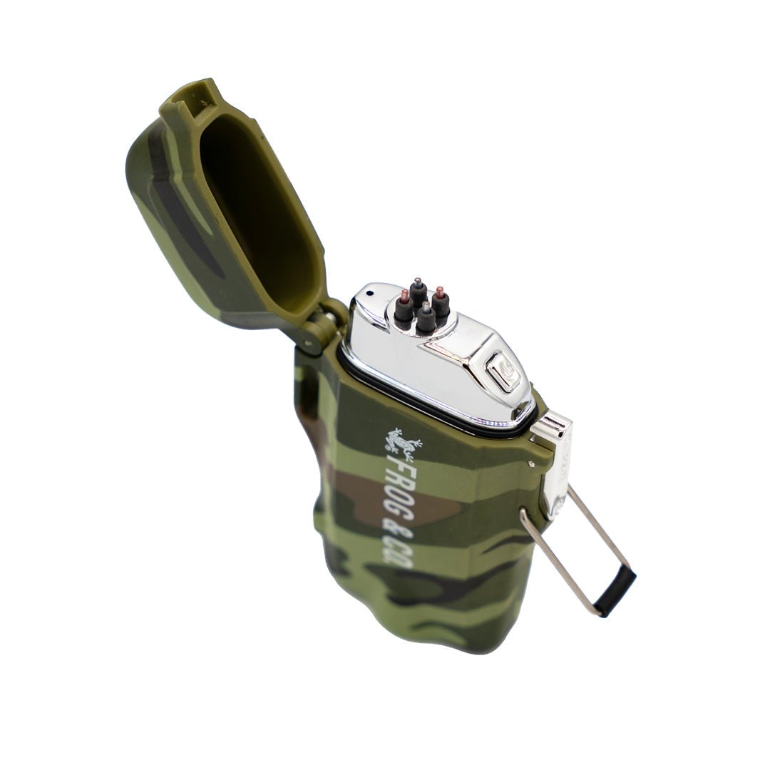 Tough Tesla Lighter 2.0 electric waterproof windproof dual arc lighter with flashlight and scream whistle for outdoor camping