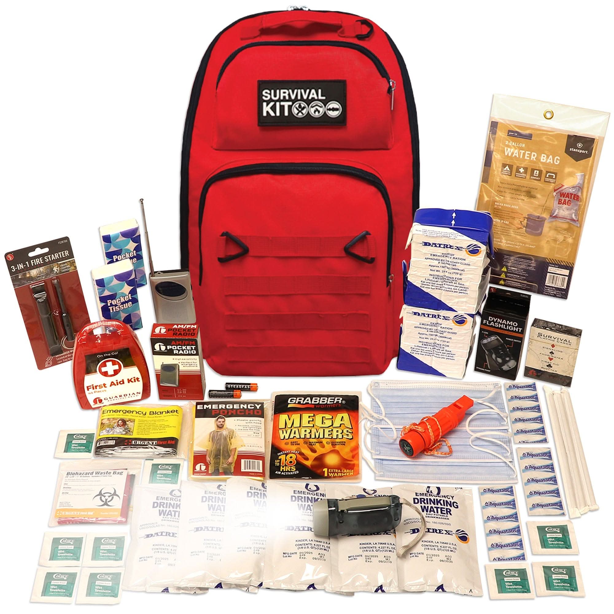 quakekits.com Emergency Kit Prepared Survival Kit -  Emergency & Disaster Go Bag Prepared Survival Kit -  Emergency & Disaster Go Bag