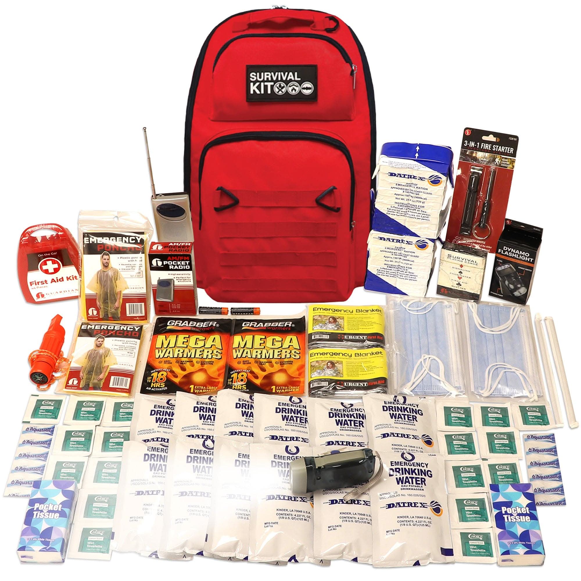quakekits.com Emergency Kit Prepared Survival Kit -  Emergency & Disaster Go Bag Prepared Survival Kit -  Emergency & Disaster Go Bag