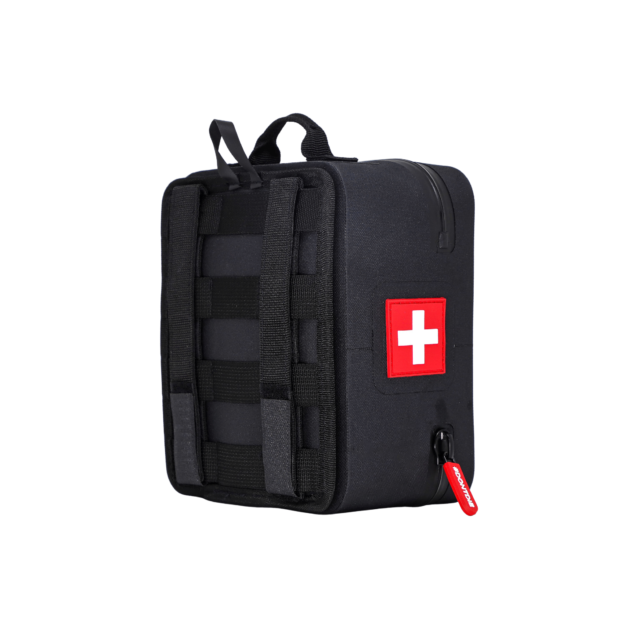 First Aid Plus waterproof emergency medical and gear repair kit with MOLLE mount and organized compartments