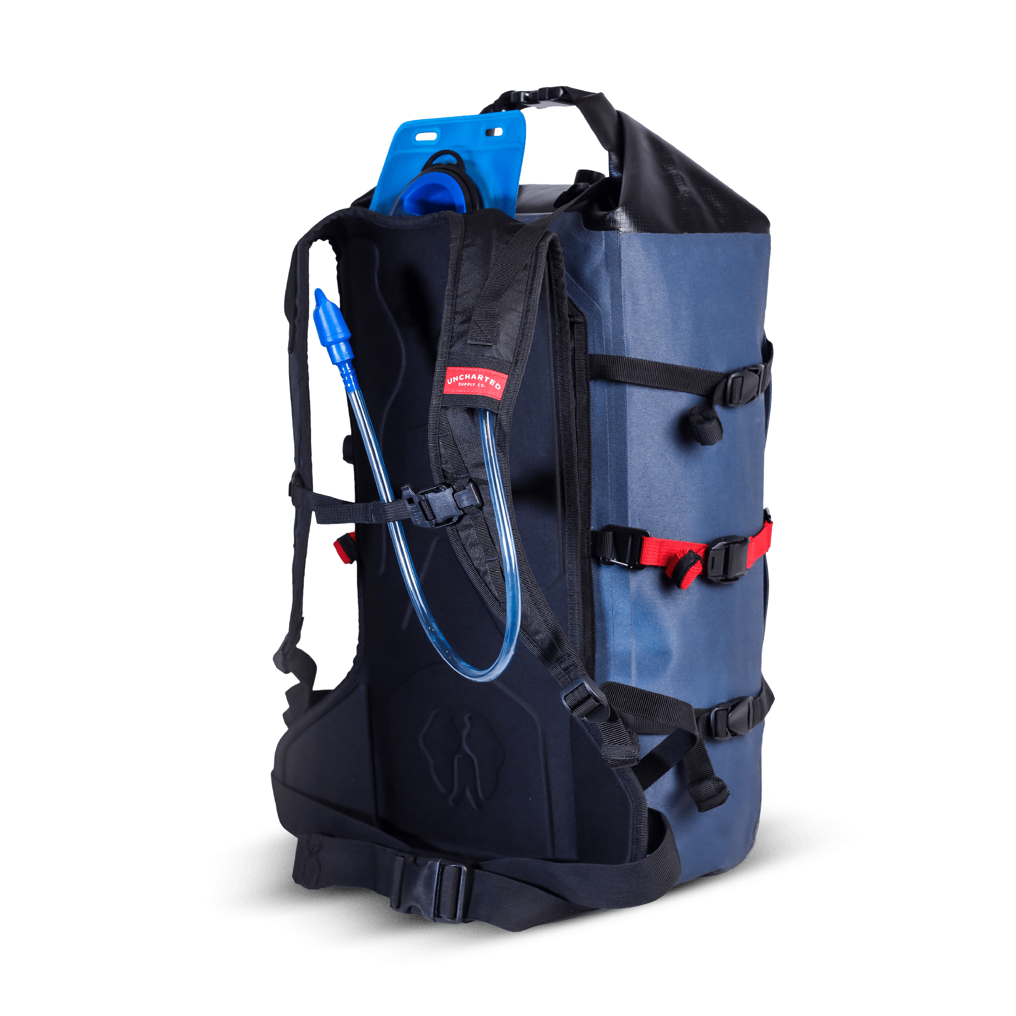 Barron Backpack waterproof roll-top with FlexFrame support and IronHide panels for rugged use