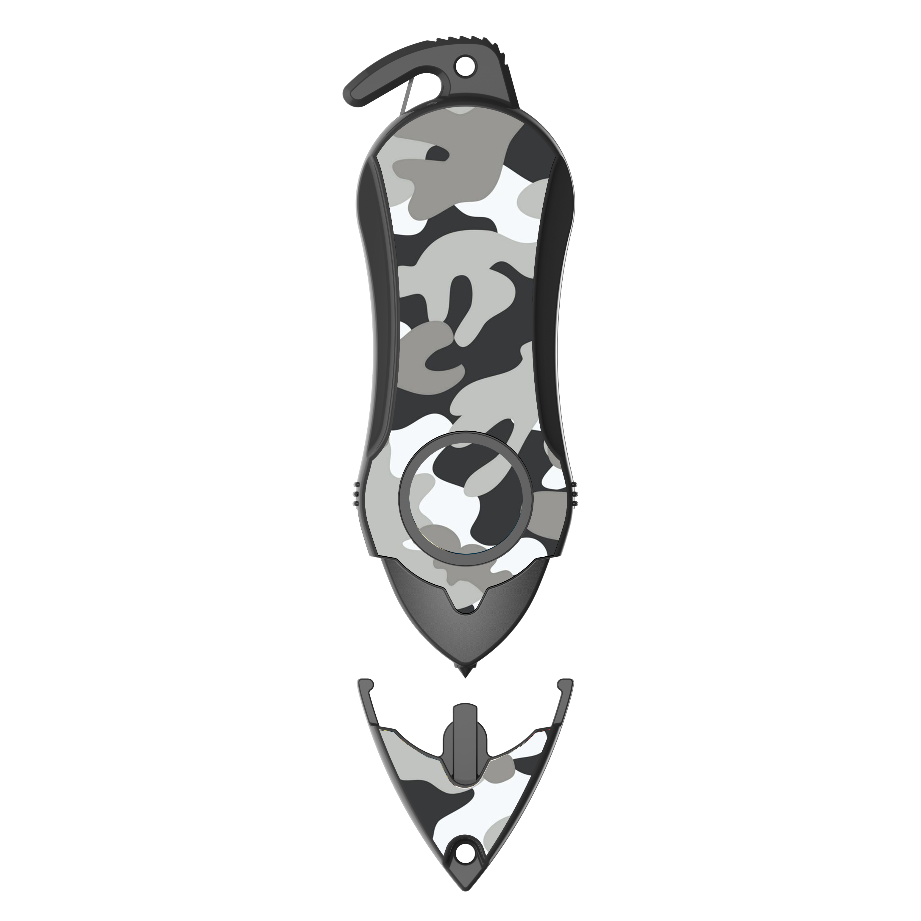 Personal Alarm Keychain Safety Emergency Tool (Camouflage Black)