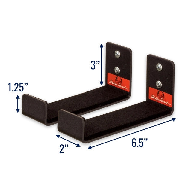 6.5" x 2.5" Mineral Minimalist Wall Hooks | Medium | 2-Pack | Holds 30 lbs
