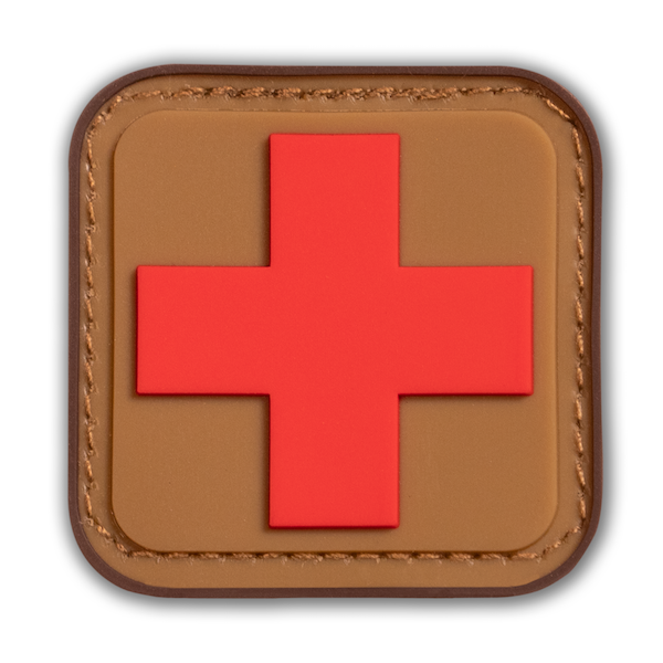 Survival Compass Patch: Desert Tan