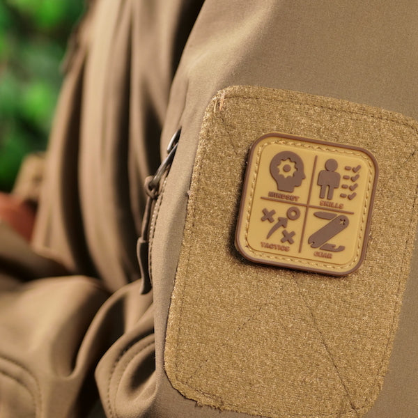Survival Compass Patch: Orange
