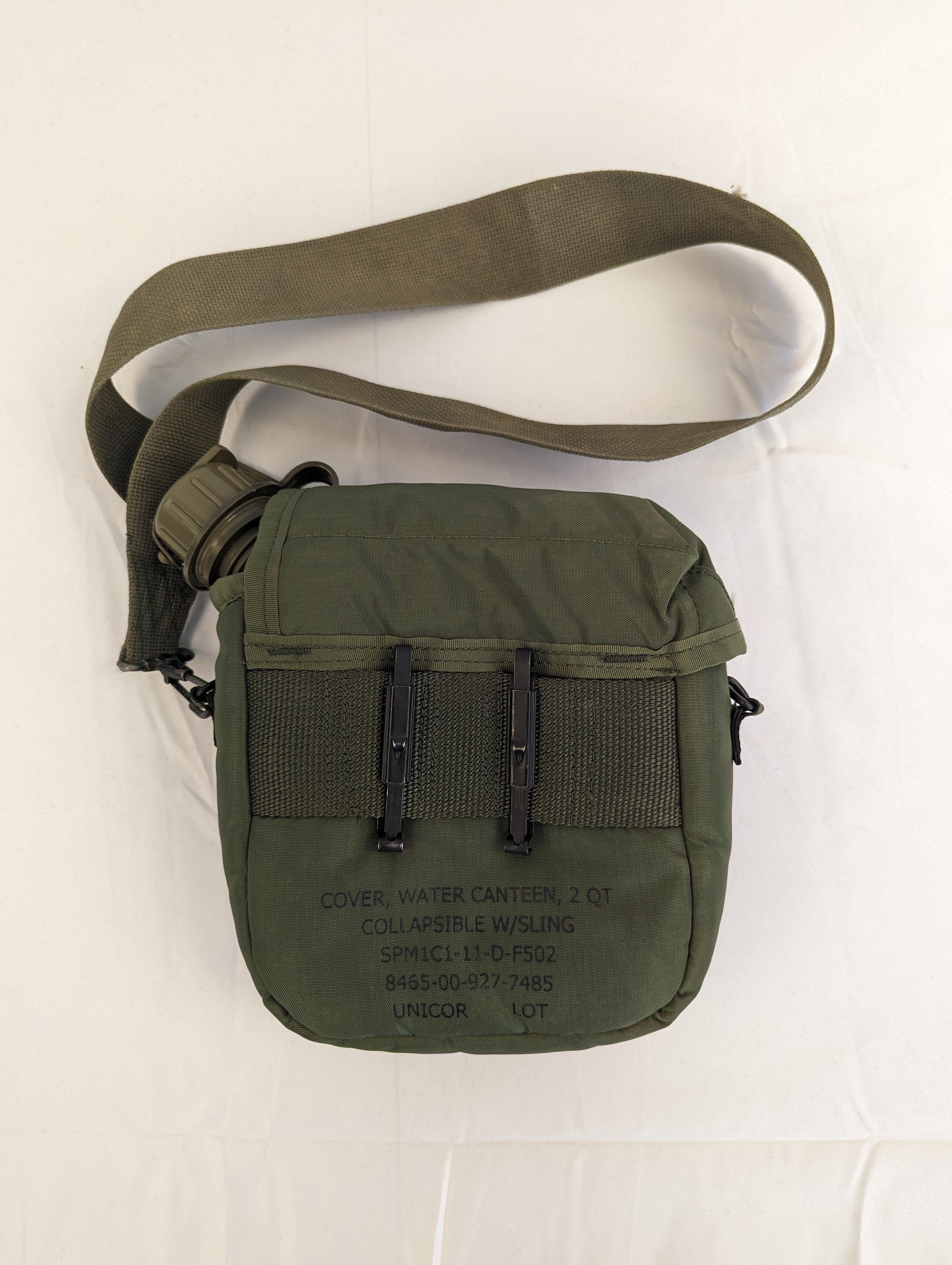 2Qt. Collapsible Water Canteen w/ Water Cover + Sling
