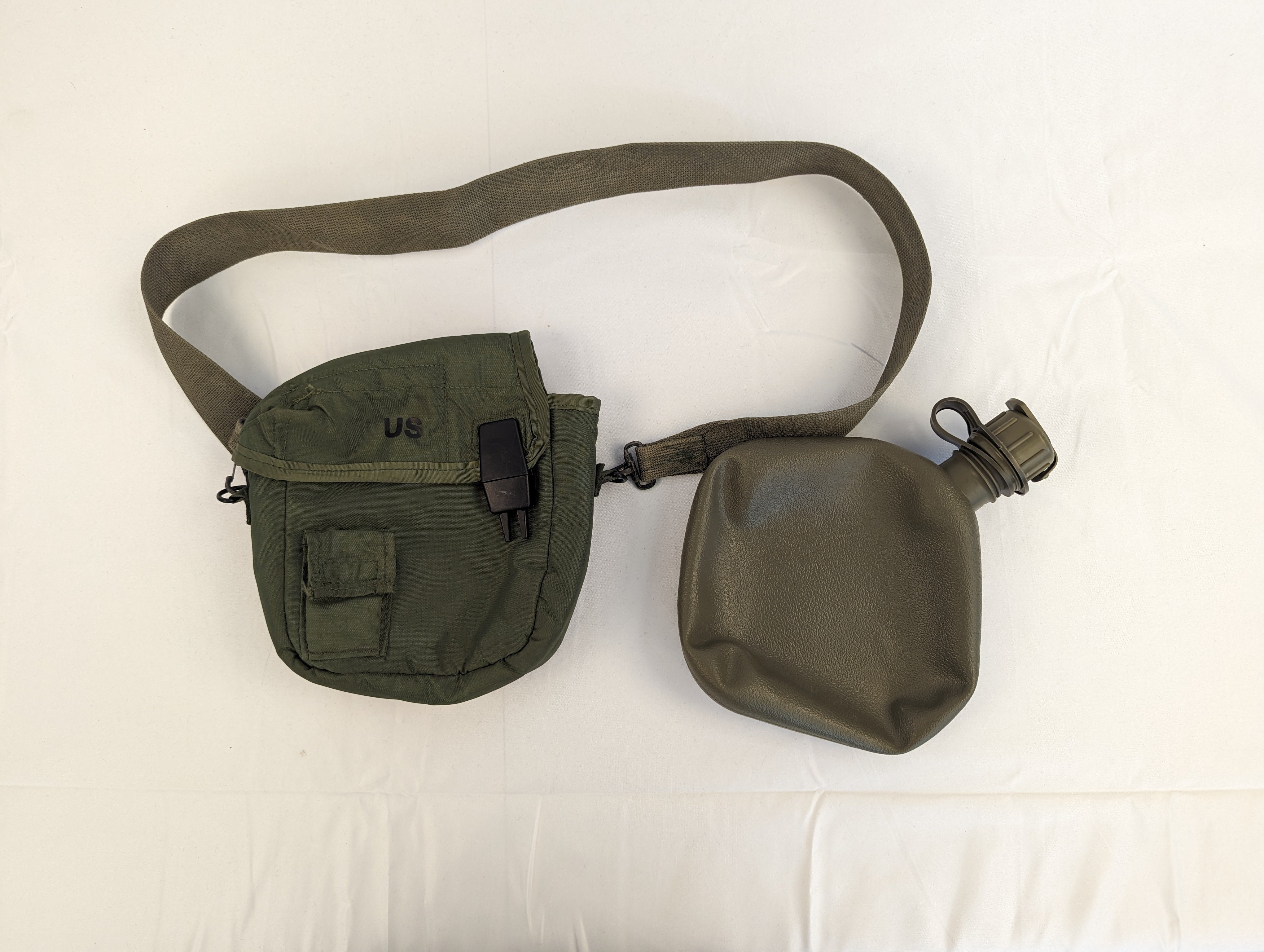 2Qt. Collapsible Water Canteen w/ Water Cover + Sling