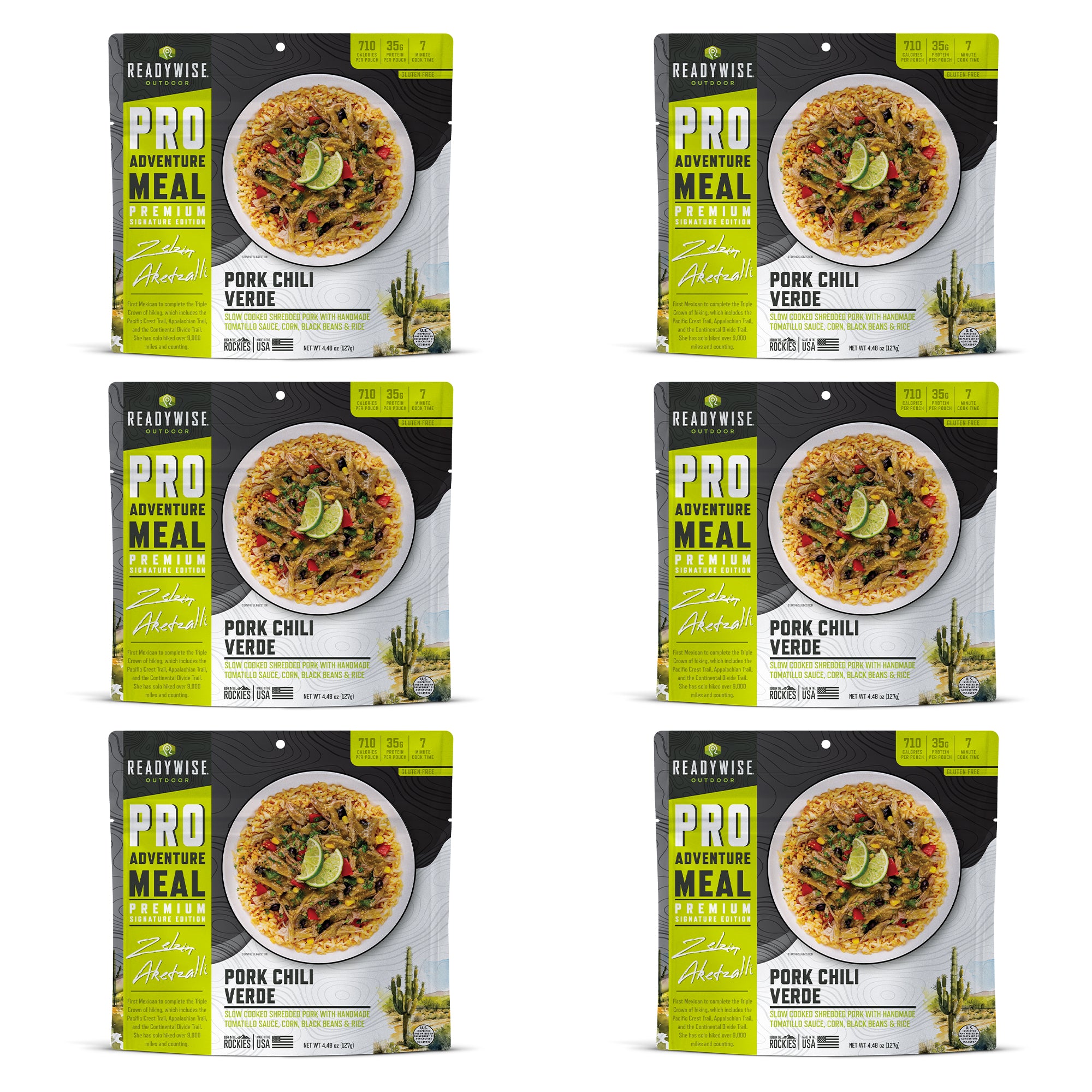 6 CT ReadyWise Pro Adventure Meal Pork Chile Verde