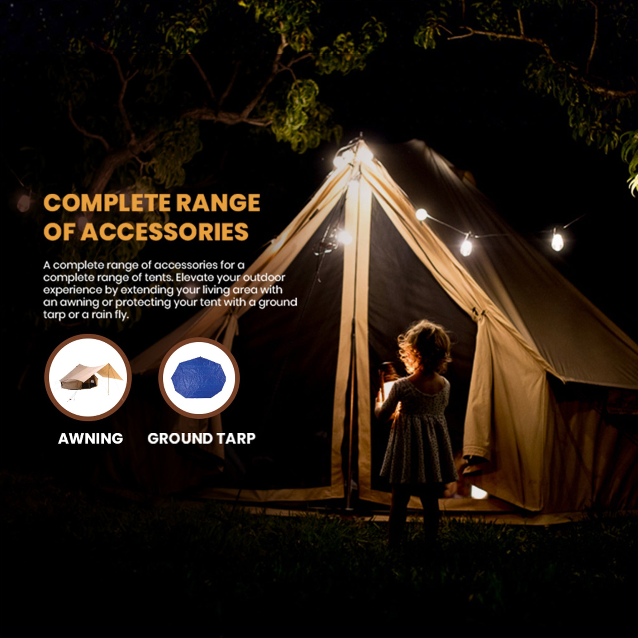 USED - 16' Regatta Bell Tent - Desert Red