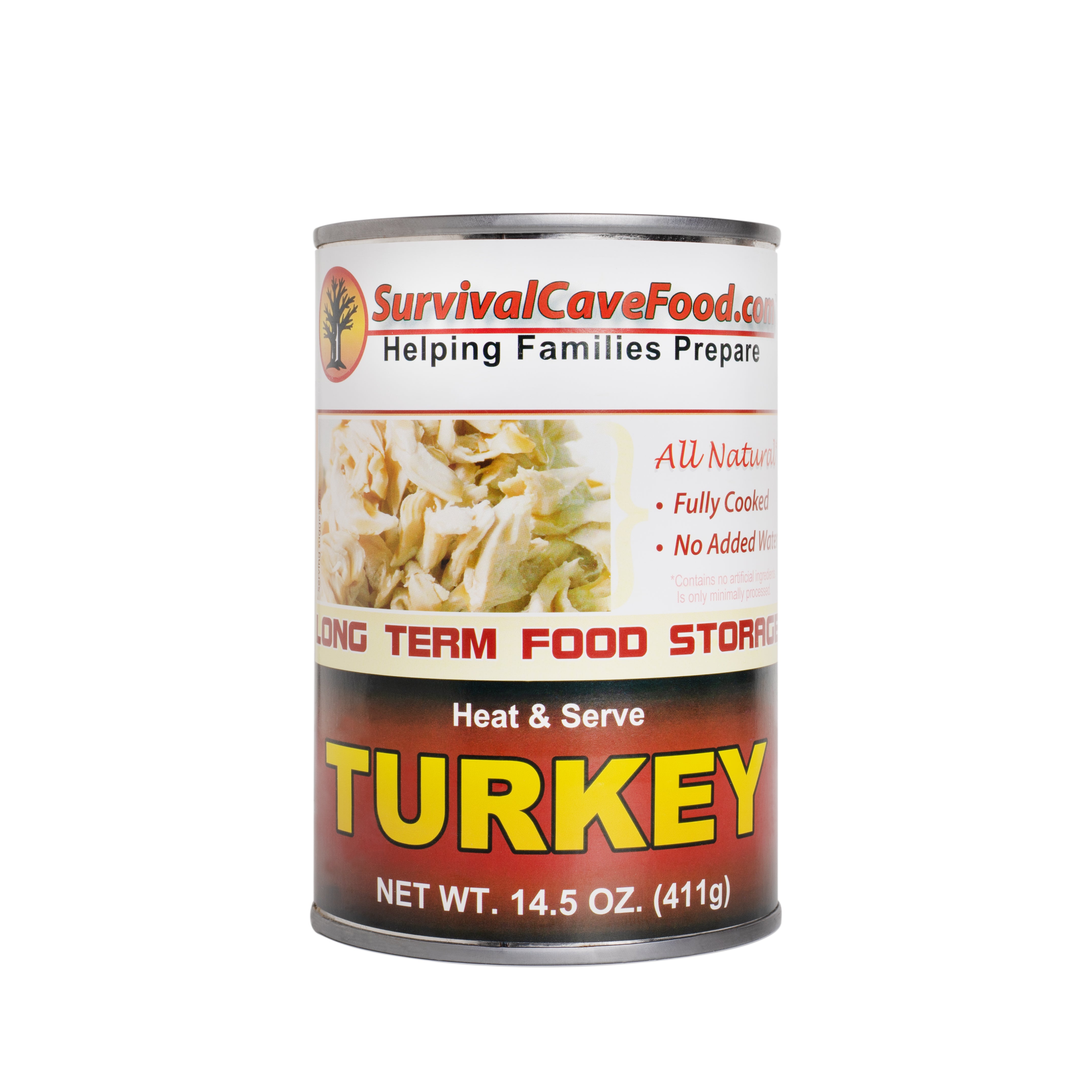 Survival Cave Turkey 12 – 14.5 oz Cans – Ready to Eat Canned Meat