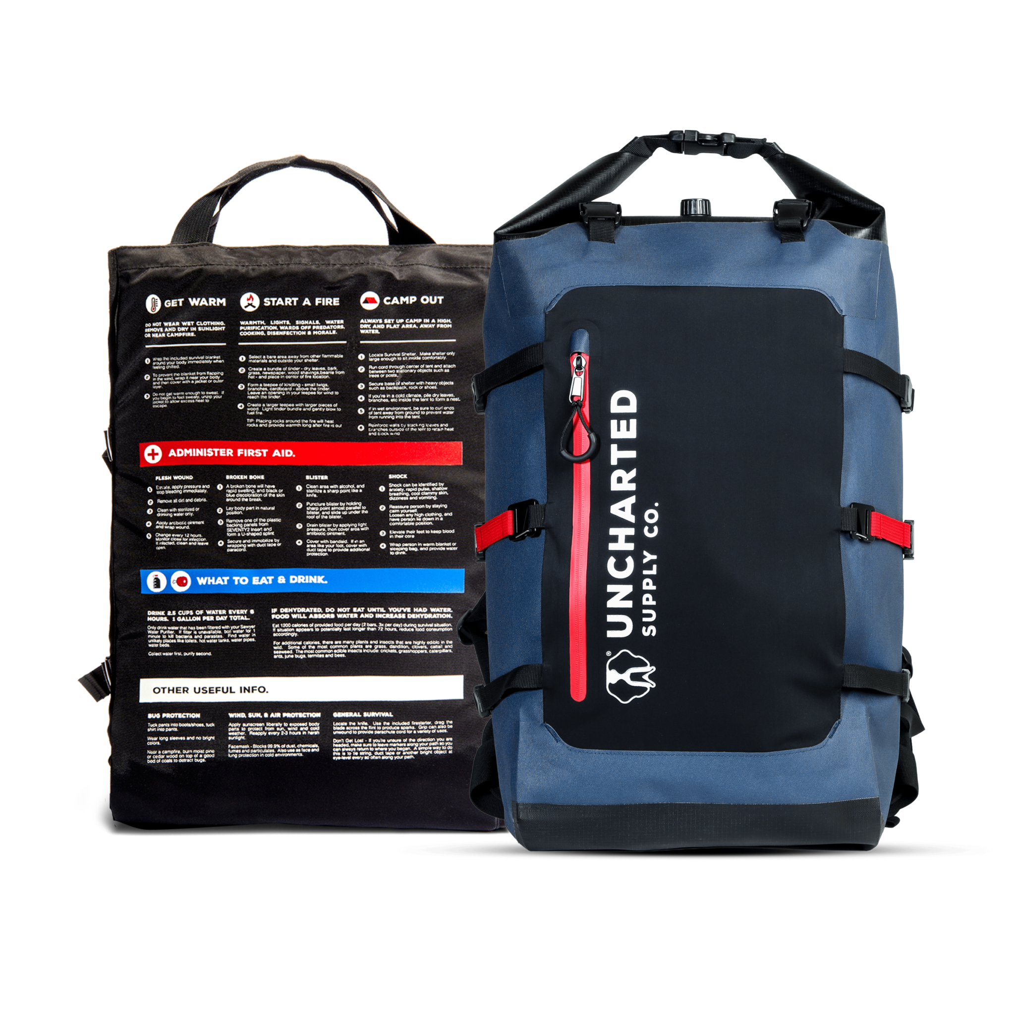 Seventy2 Pro Survival System with waterproof backpack and 60+ professional-grade emergency tools for 72-hour protection
