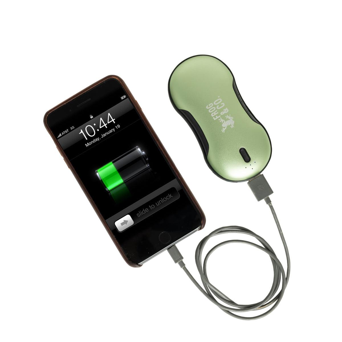 QuickHeat Rechargeable HandWarmer Pro sleek electric hand warmer with long-lasting heat and USB charging port