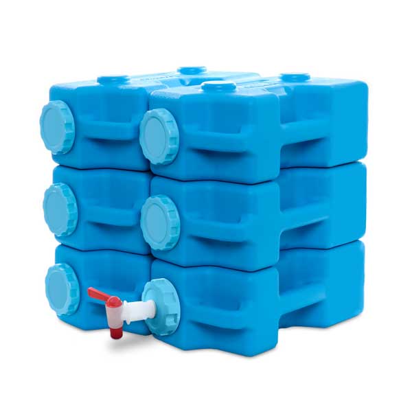 AquaBrick® Food and Water Storage Container – 6 Pack