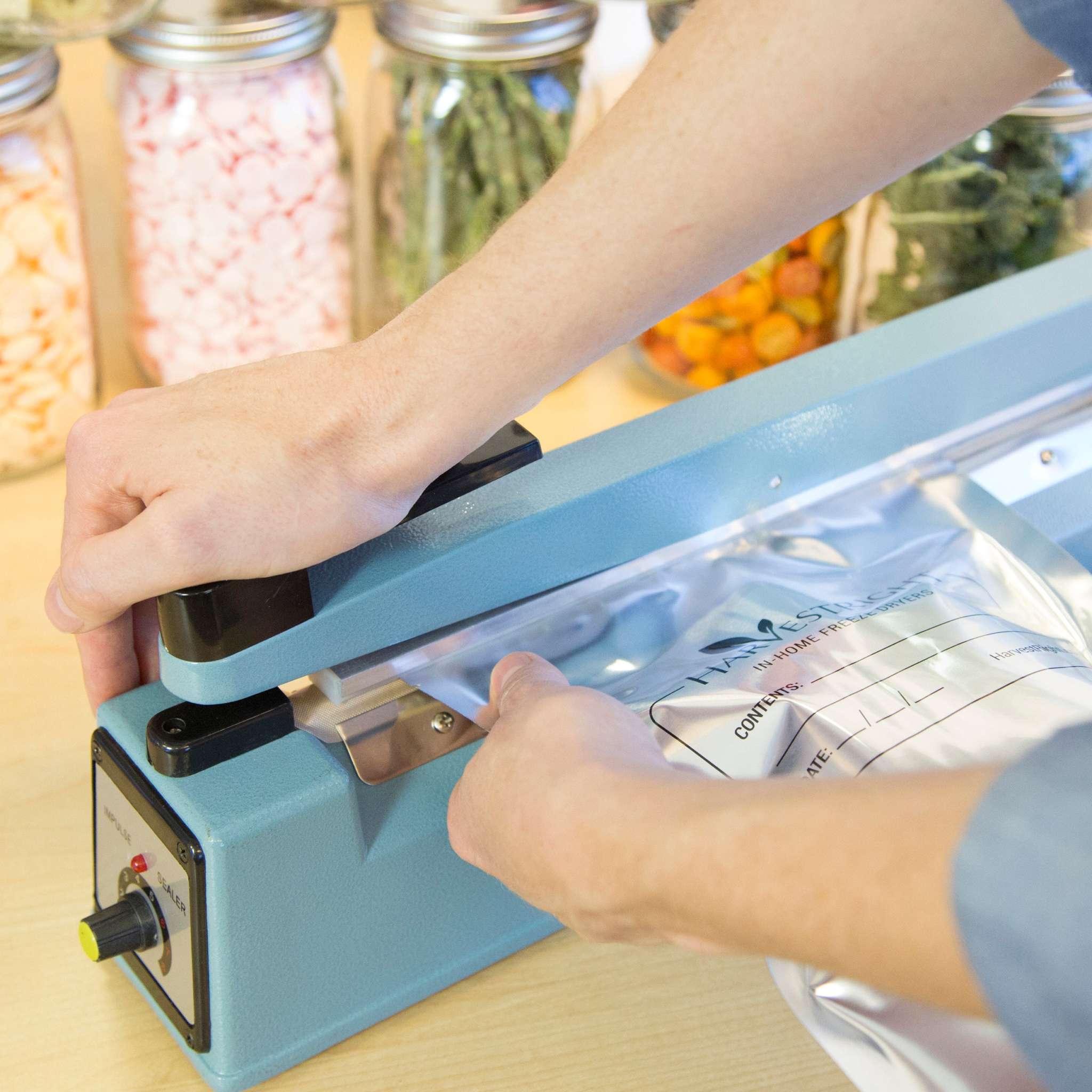 12″ Impulse Sealer by Harvest Right for airtight Mylar bag sealing
