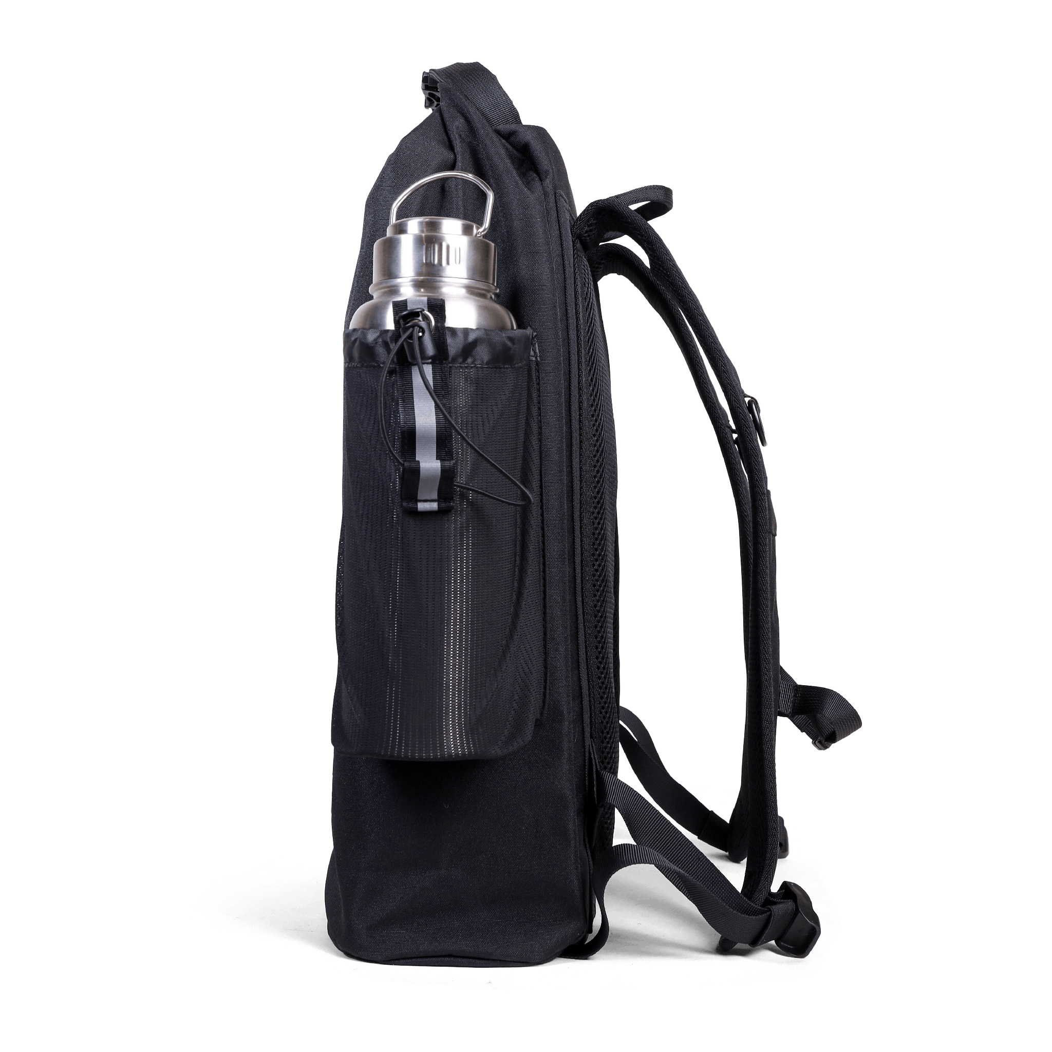 Seventy2 Core emergency survival backpack with streamlined design and durable water-resistant tarpaulin exterior