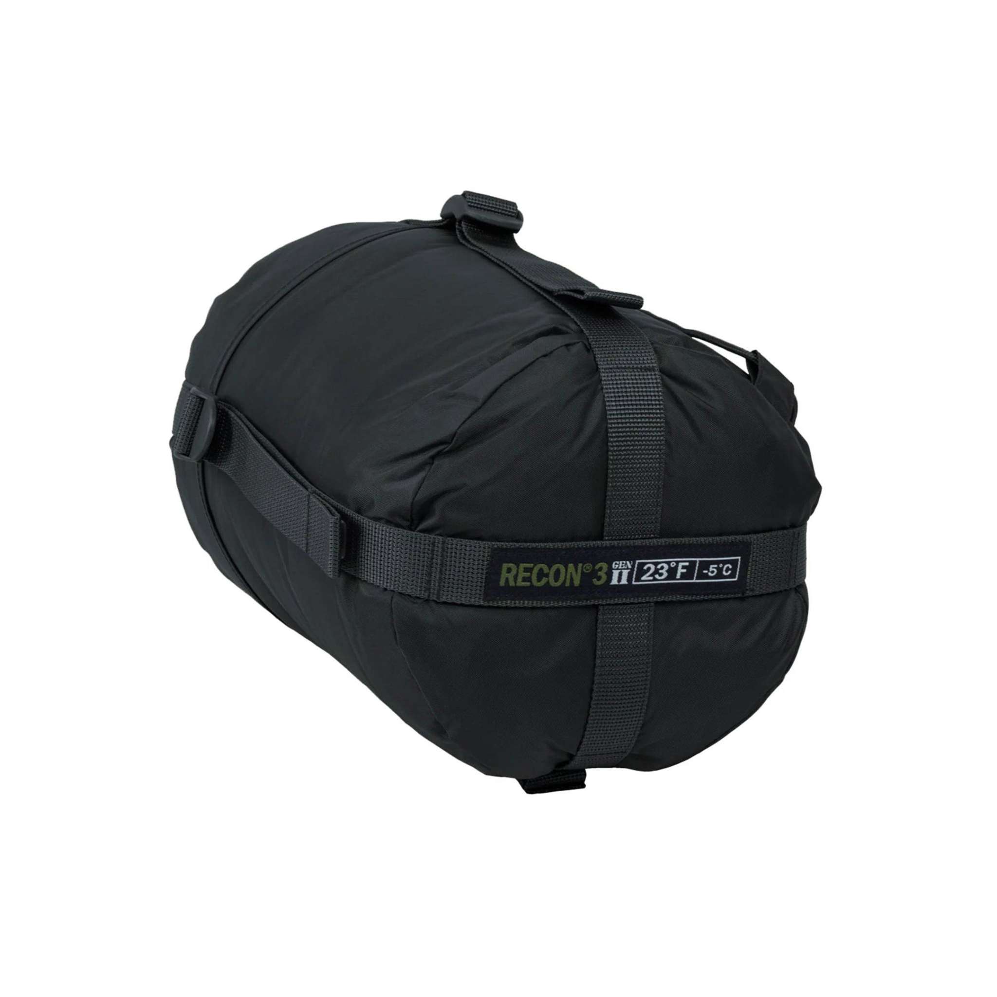 Recon 3 Sleeping Bag military style in olive drab with compression sack for cold weather camping