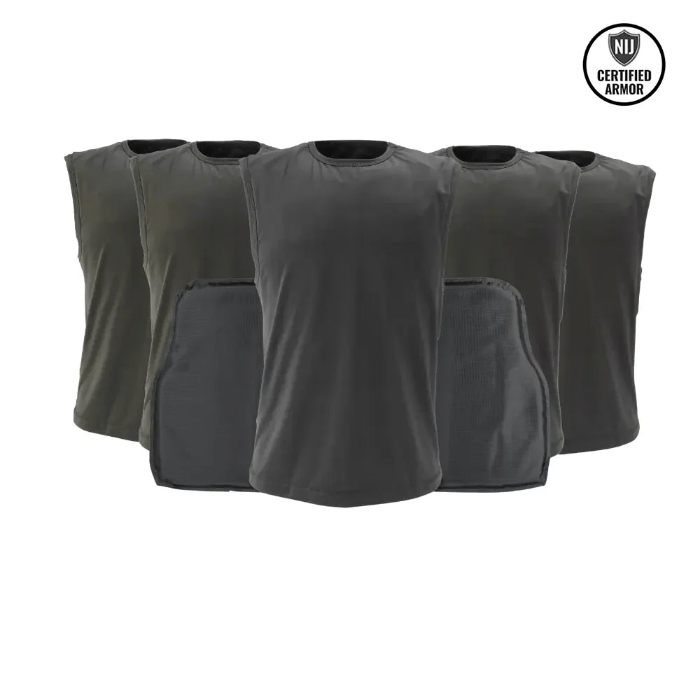 VIP Soft Armor + 5 T-Shirt Carriers Concealable Bundle