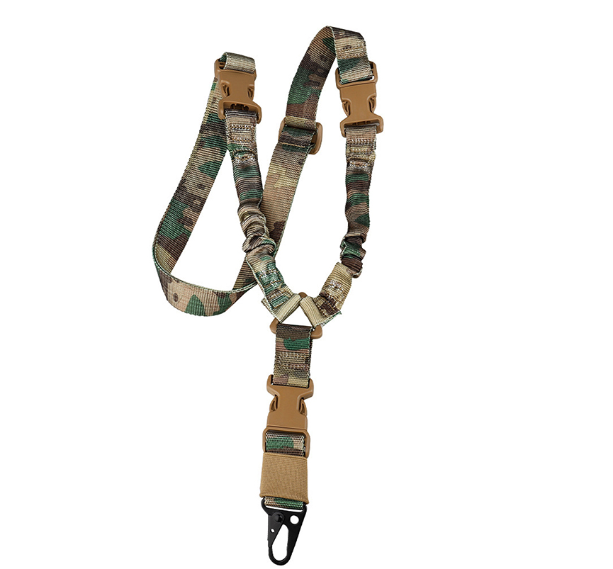 Heavy Duty Tactical Single Point Rifle Sling with QD Buckle