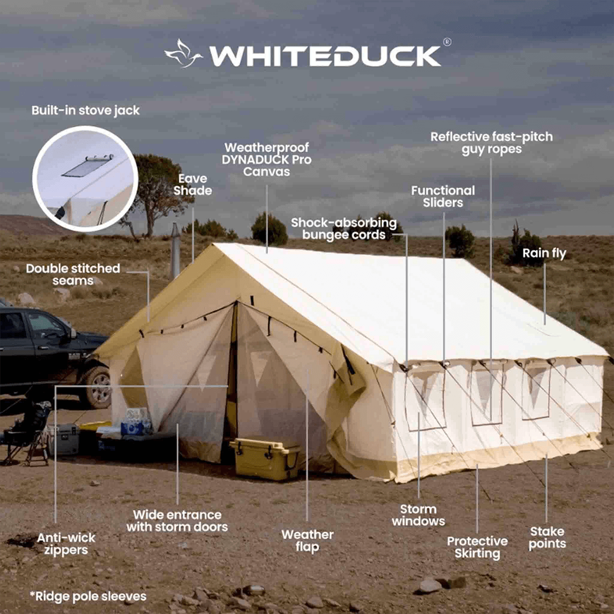 USED - 16'x20' Alpha Pro Wall Tent