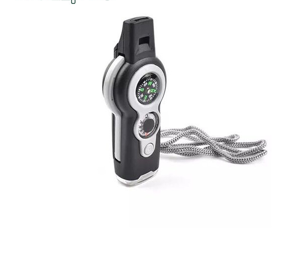 Multi-Functional Survival Whistle for Outdoor Camping