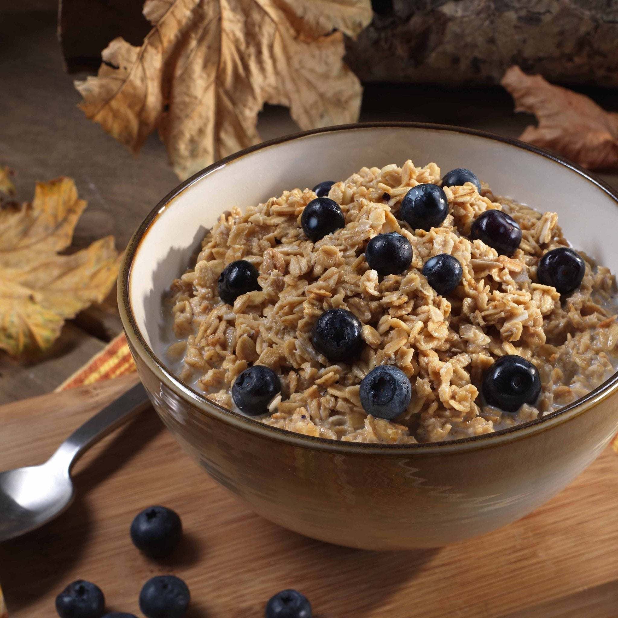 Can of Augason Farms freeze dried blueberries, 26 servings, no added sugar, long shelf life