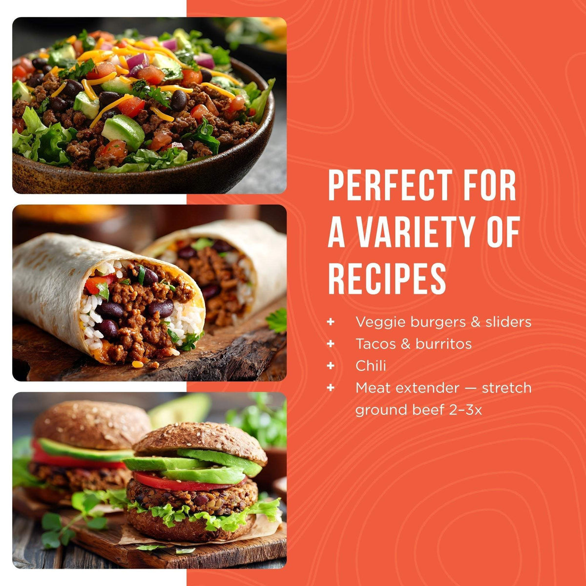 Gluten Free Black Bean Burger Mix Pouch, 9 Servings