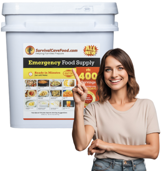 Survival Cave Ultimate 400-Serving Emergency Meal Kit | 25-Year Shelf Life | High-Calorie Survival Food Made in USA (Copy)