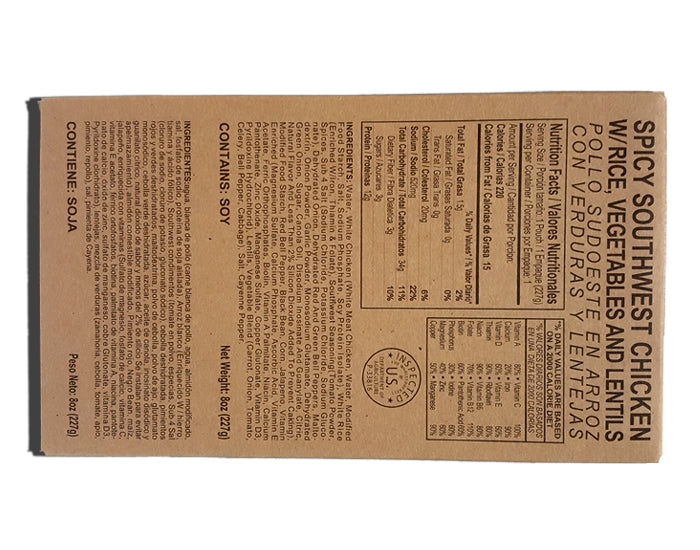 MRE Case Pack with Heaters (12 meals - 1,100 to 1,300 calories per meal)