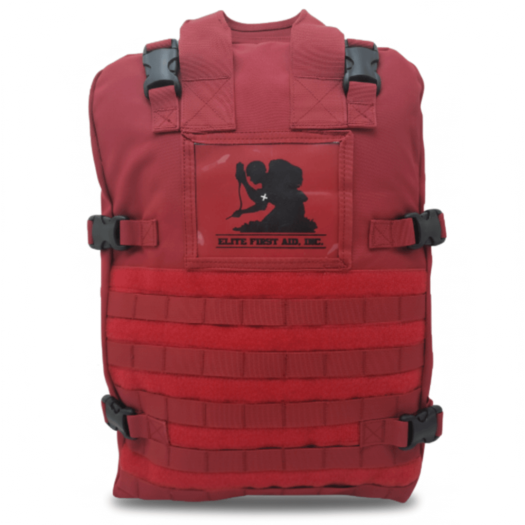 STOMP Medical Backpack fully stocked with 300+ professional trauma supplies in MOLLE-compatible design for tactical and emergency response teams