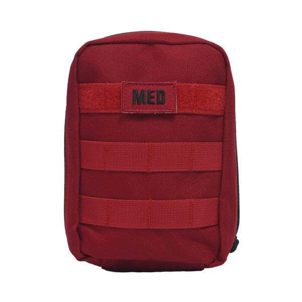 Tactical IFAK compact first aid kit with tourniquet and hemorrhage control supplies in sturdy pouch