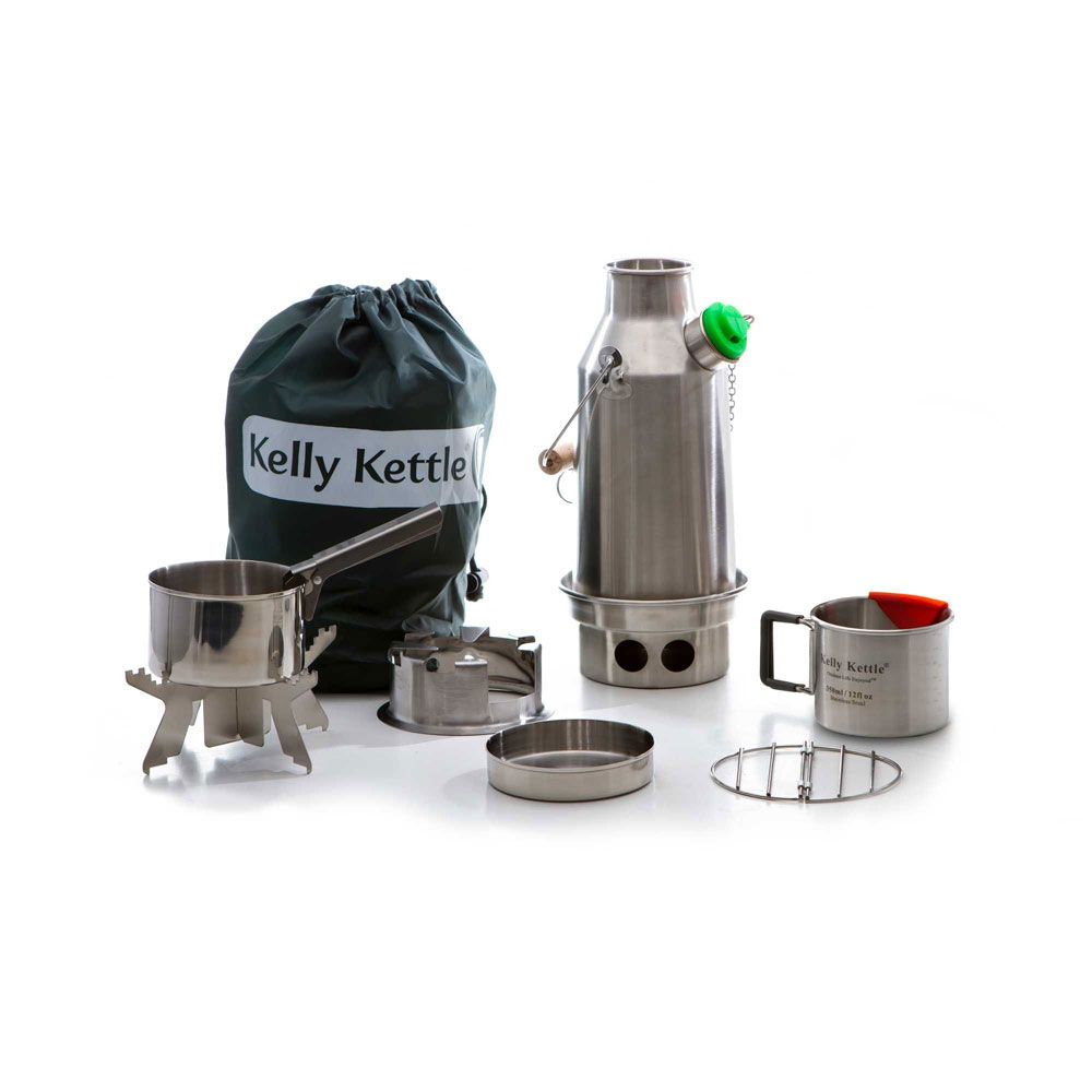 'Trekker' Stainless Steel Kettle & Kit