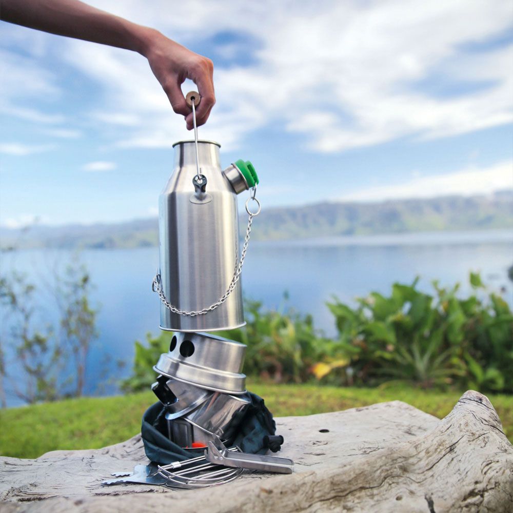 'Trekker' Stainless Steel Kettle & Kit